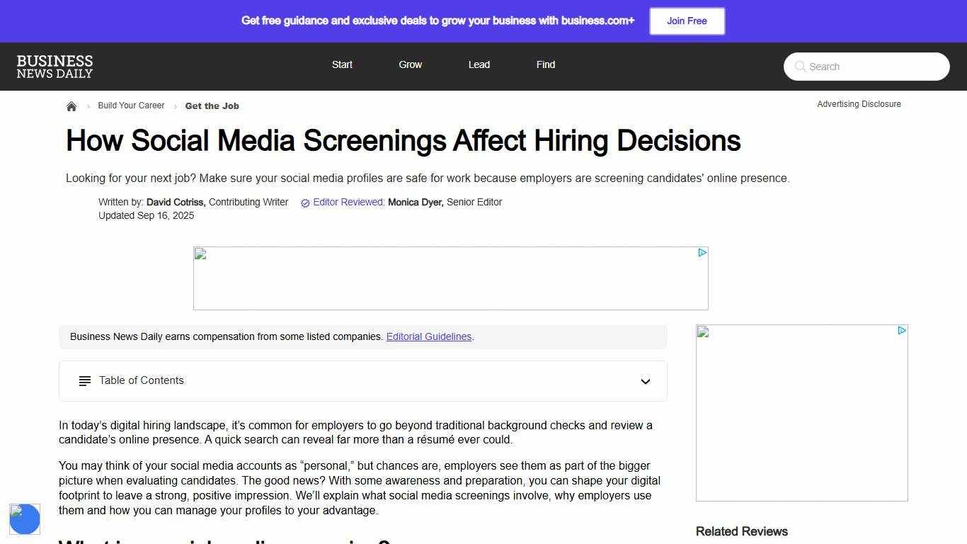 How Social Media Could Affect Your Job Search